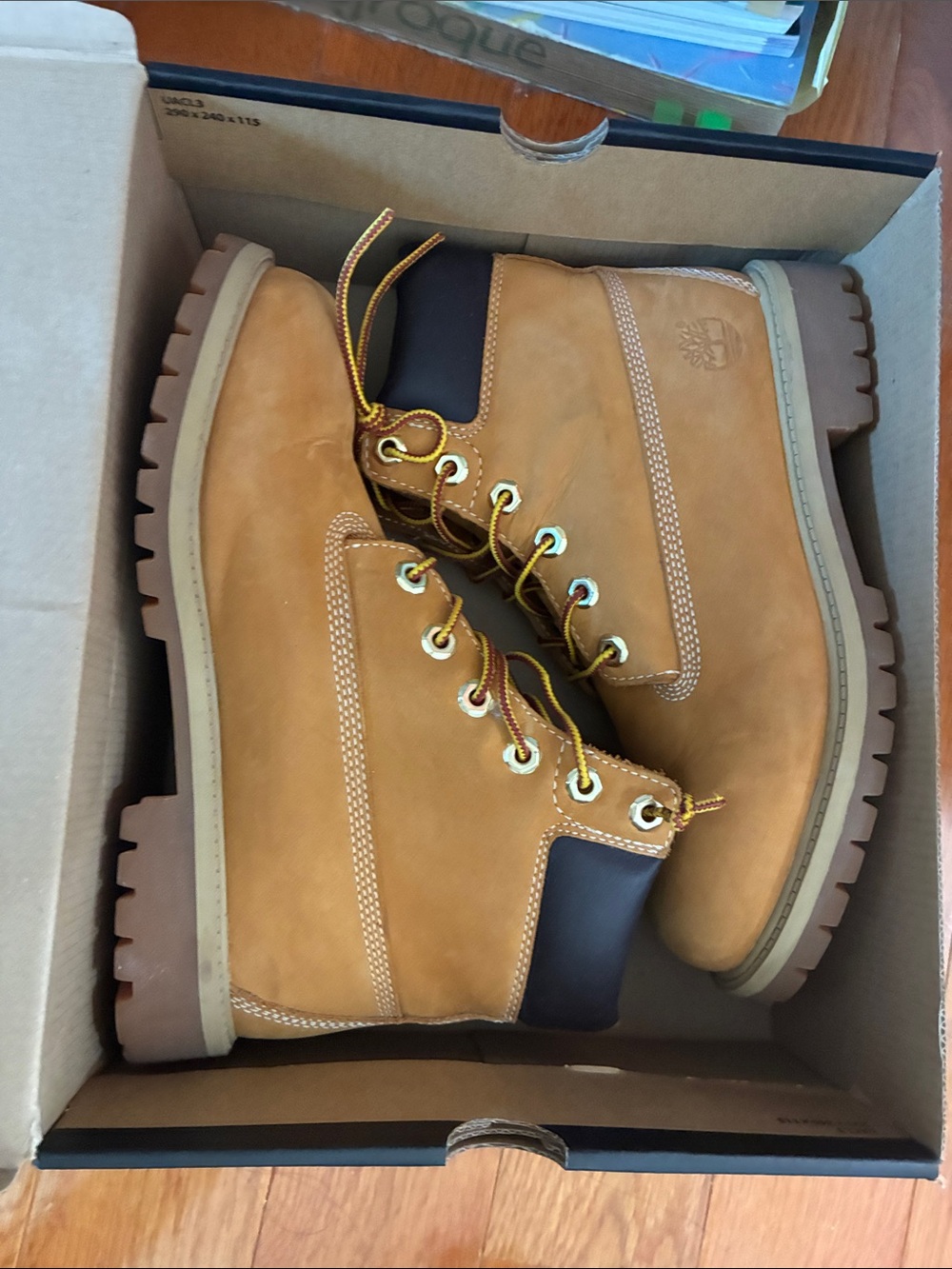 Timberland Wheat/Tan Nubuck Lace-Up Work Boots